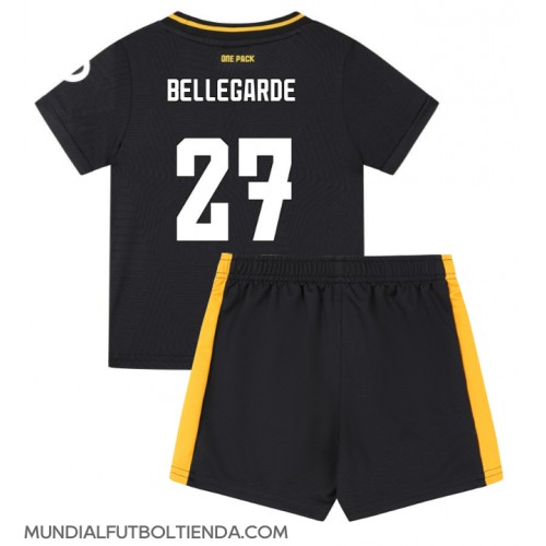Camiseta Wolves Jean-Ricner Bellegarde #27 Segunda Equipación Replica 2024-25 para niños mangas cortas (+ Pantalones cortos)